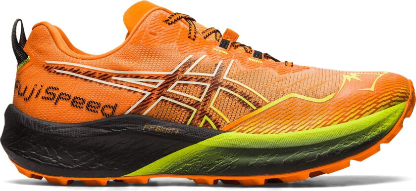 Asics Fuji Speed 2, løpesko, herre Bright Orange/antiqu