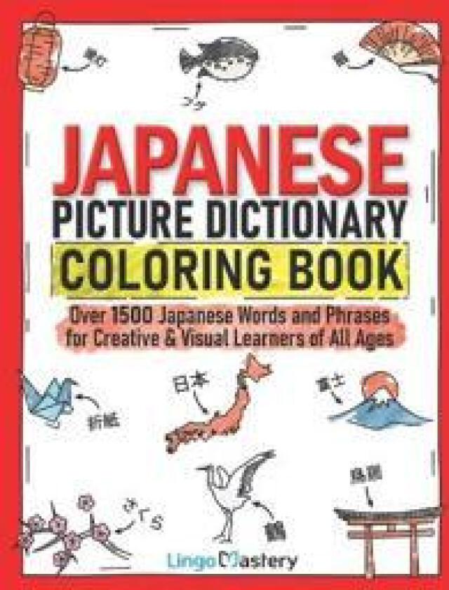 Japanese Picture Dictionary Coloring Book