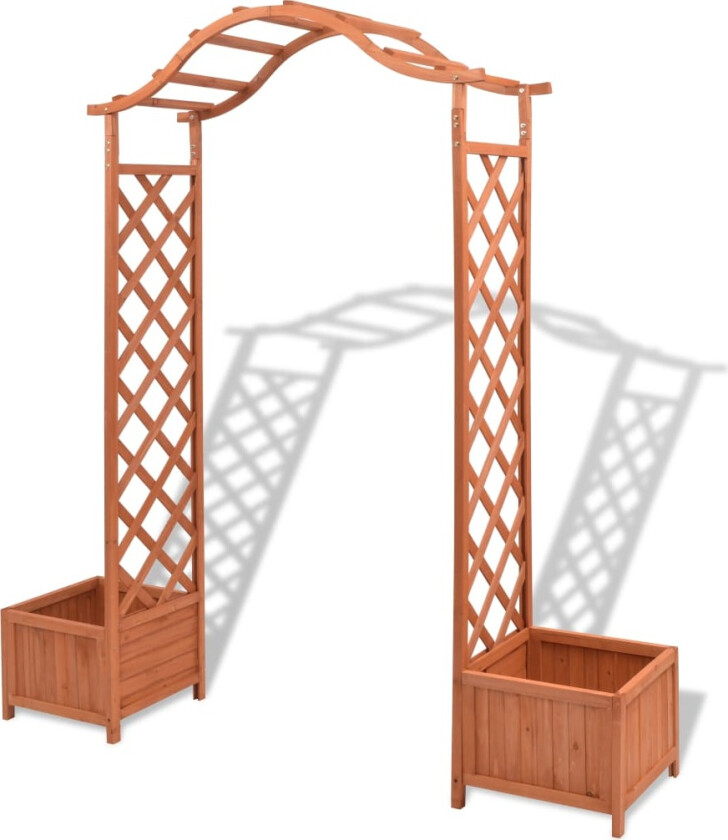 Rosehagebue med plantepotte 180x40x205 cm