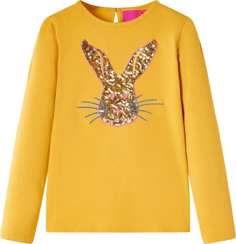 T-skjorte for barn med lange ermer oker 104