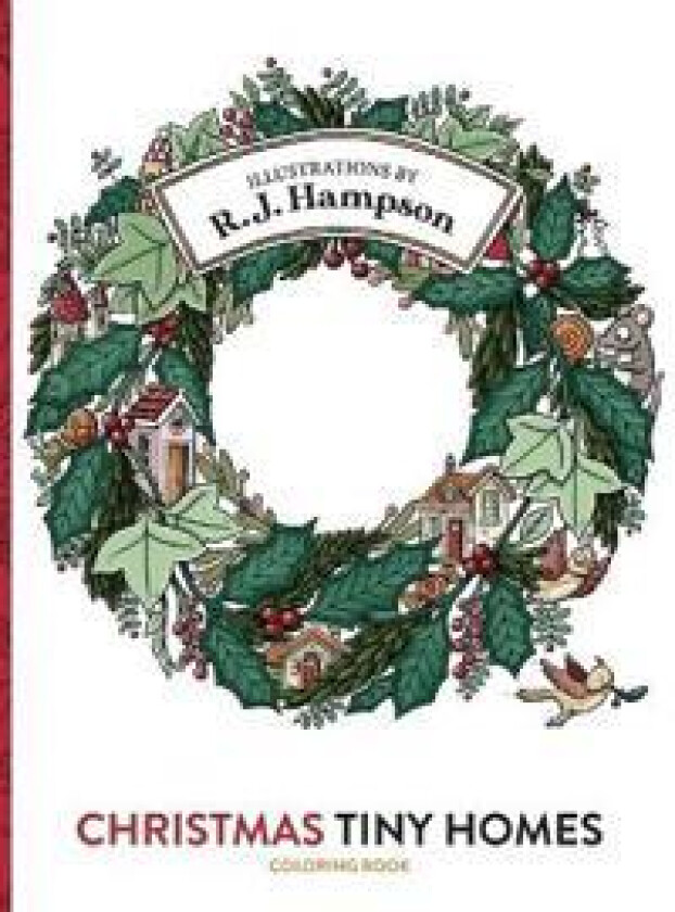Christmas Tiny Homes Coloring Book