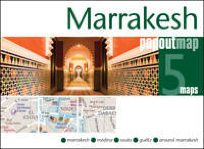 Marrakesh PopOut Map - pocket size pop up city map of Marrakesh