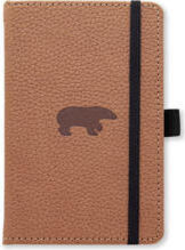 Dingbats* Wildlife A6 Pocket Dotted - Brown Bear Notebook