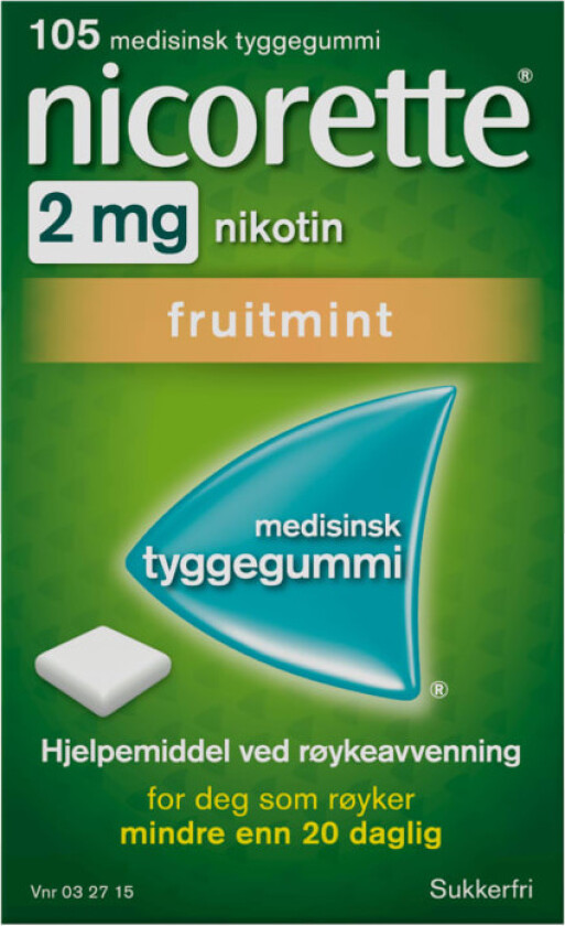 Nicorette Fruitmint 2mg 105stk