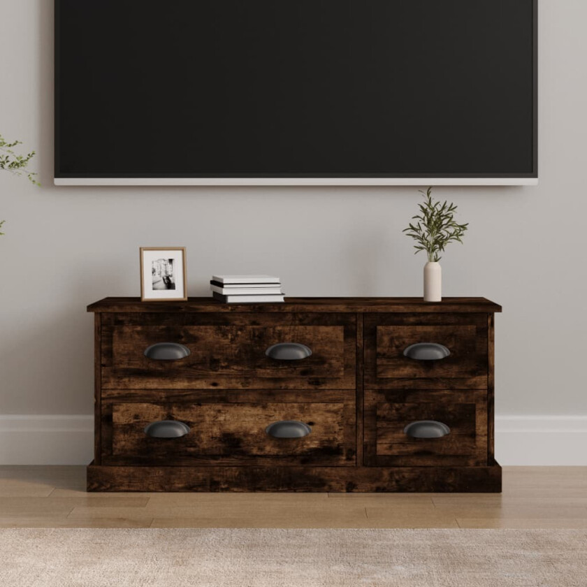 TV-benk røkt eik 100x35,5x45 cm konstruert tre