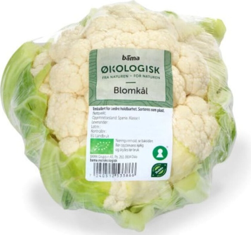 Blomkål stykk Økologisk