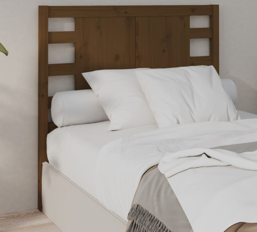 Sengegavl honningbrun 106x4x100 cm heltre furu