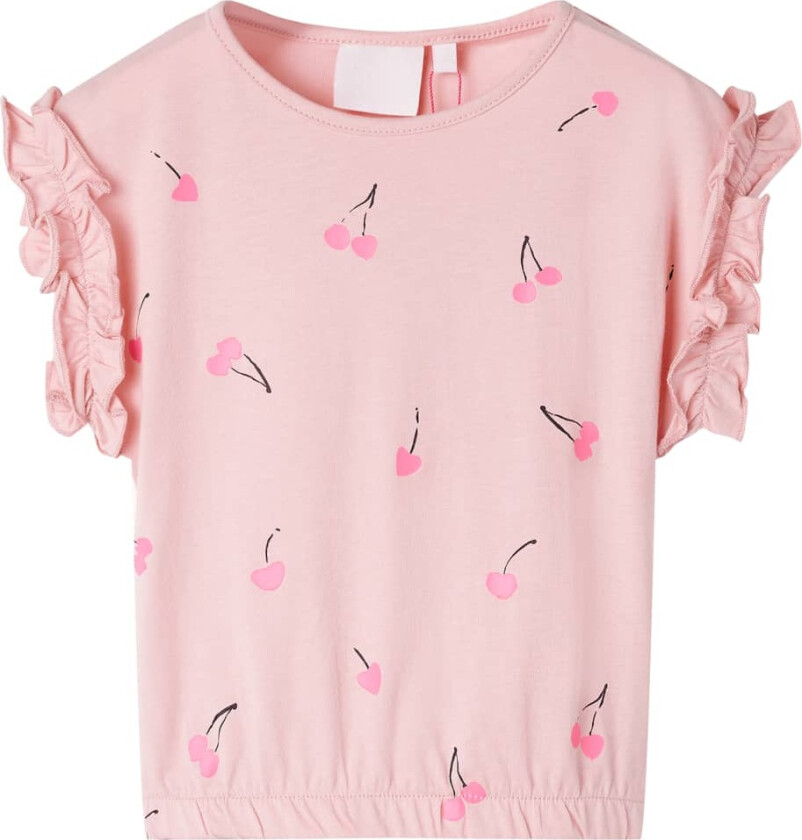 T-skjorte for barn lyserosa 104