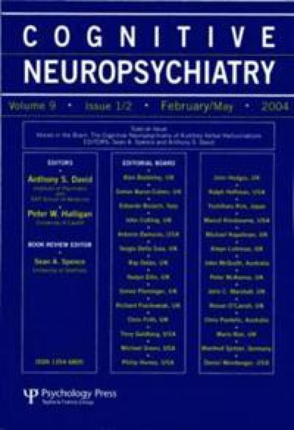 Voices in the Brain: The Cognitive Neuropsychiatry of Auditory Verbal Hallucinations