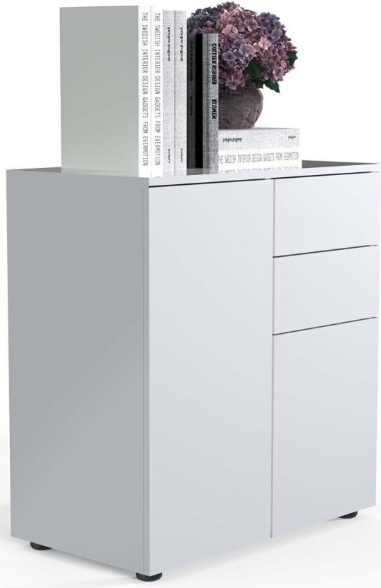 Dalosa4 skjenk 2 dører 2 skuffr hvit.