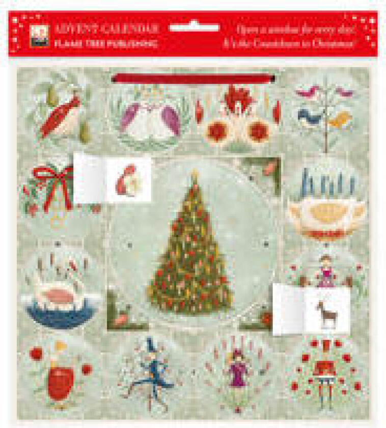 Maja Lindberg: Twelve Days of Christmas Advent Calendar (with stickers)