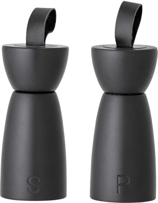 salt- og pepperkvern 15 cm Svart