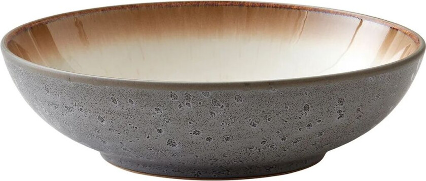 pastaskål Ø20 cm grå Grå-kremhvit