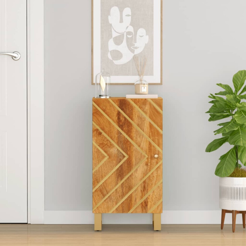 TV-benk brun og svart 40x33,5x75 cm heltre mango