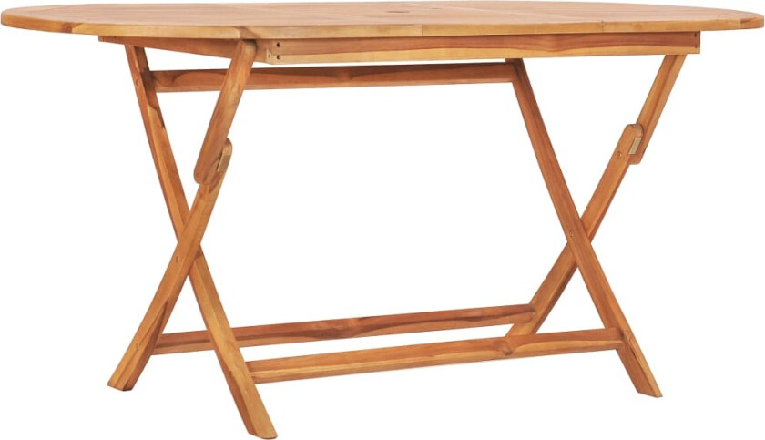 Sammenleggbart hagebord 160x80x75 cm heltre teak