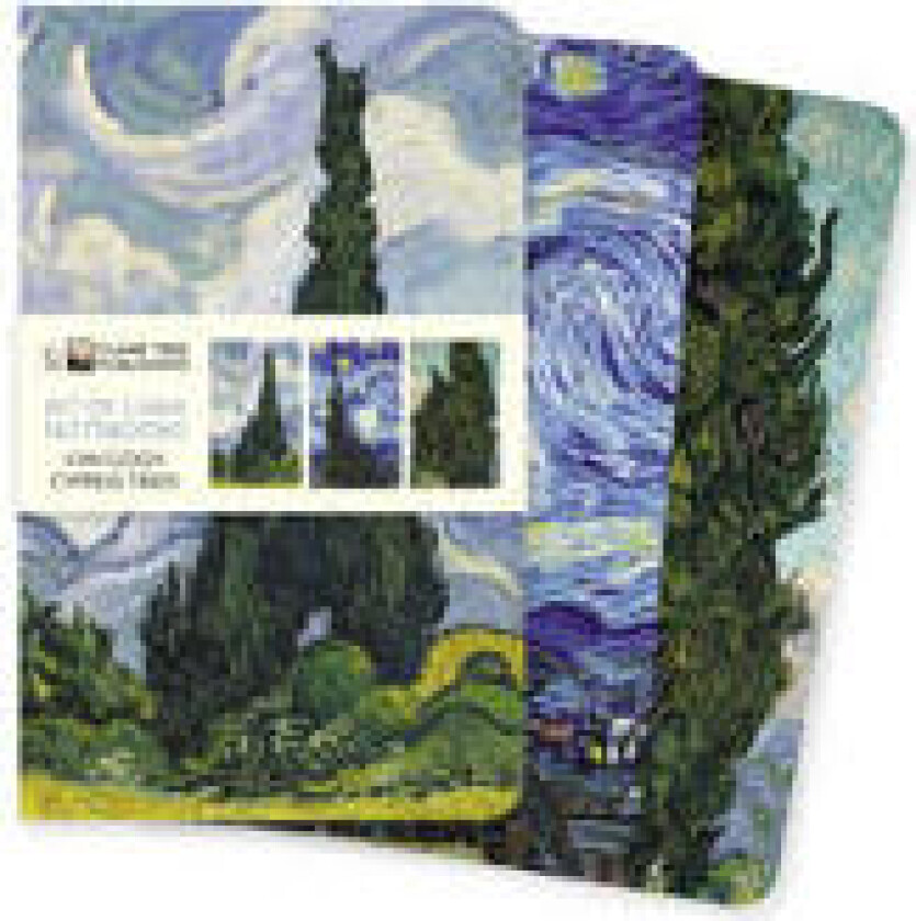 Vincent van Gogh: Cypresses Set of 3 Mini Notebooks