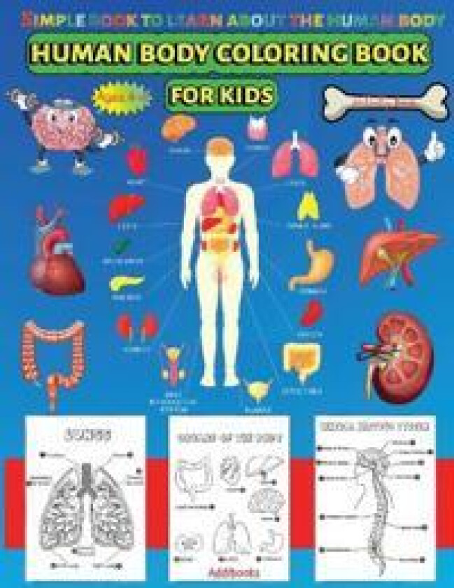 Human Body coloring & Activity Book for Kids Simple Book to Learn About the Human Body