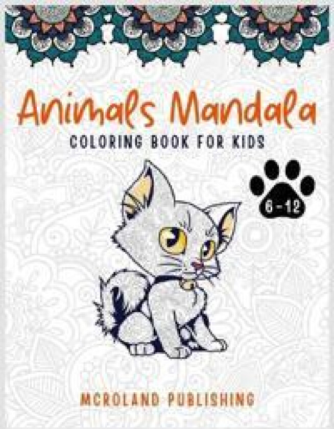 Animals mandala coloring book for kids 6-12