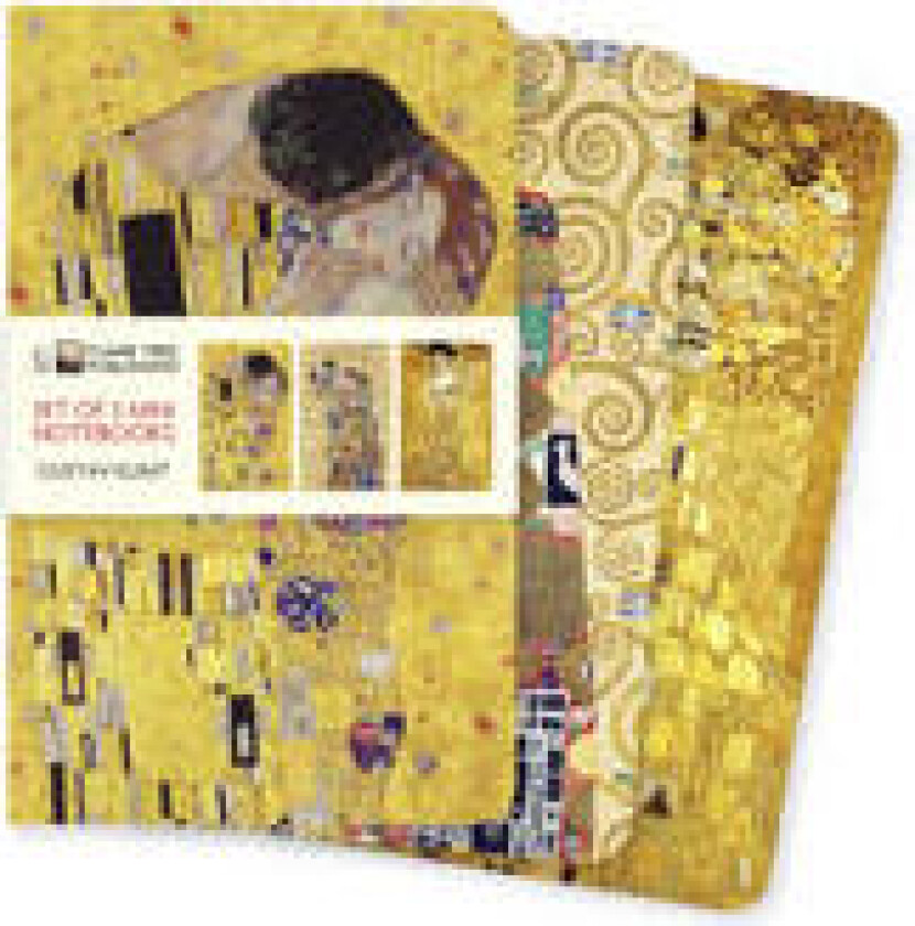 Gustav Klimt Set of 3 Mini Notebooks