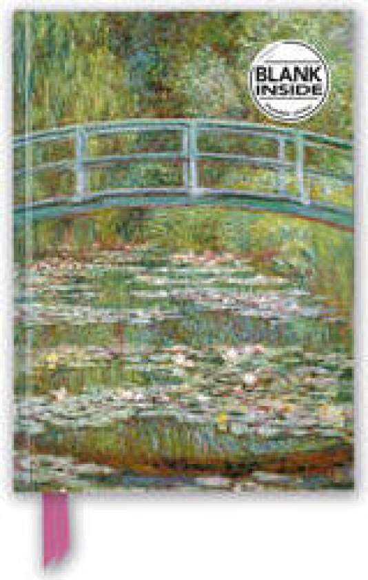 Claude Monet: Bridge over a Pond of Water Lilies (Foiled Blank Journal)