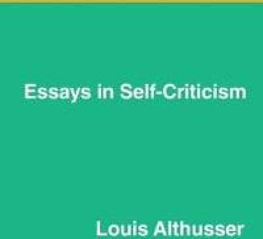 Essays on Self-Criticism