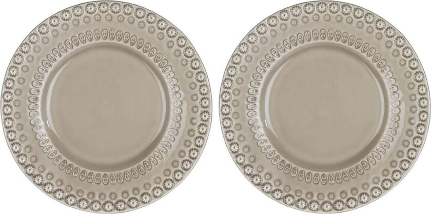 Daisy desserttallerken Ø22 cm 2-stk. Greige (beige)