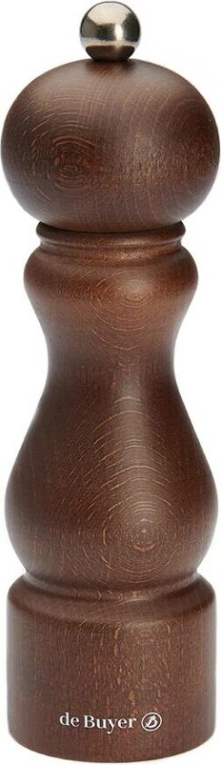 De Buyer Rumba salt- og pepperkvern keramisk 18 cm Mørkebrun
