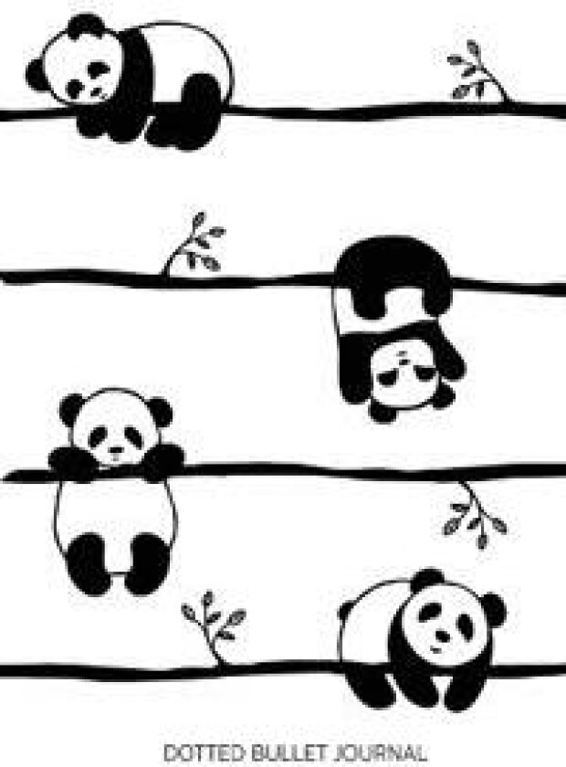 Cute Pandas - Dotted Bullet Journal