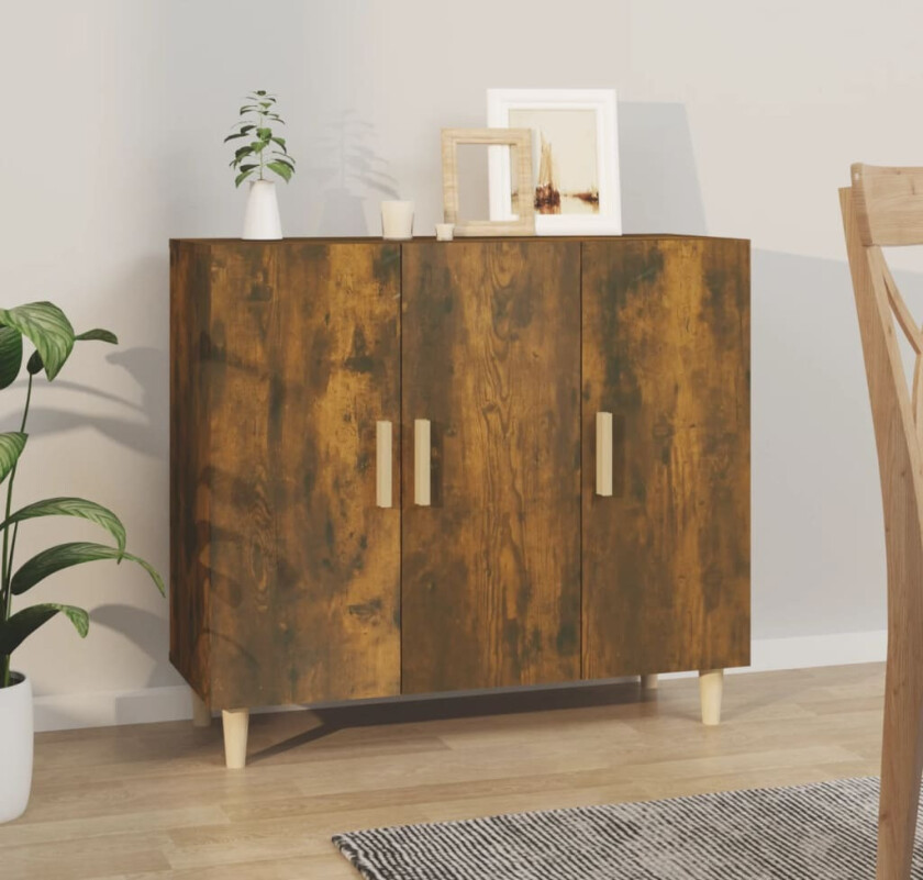 Skjenk røkt eik 90x34x80 cm konstruert tre