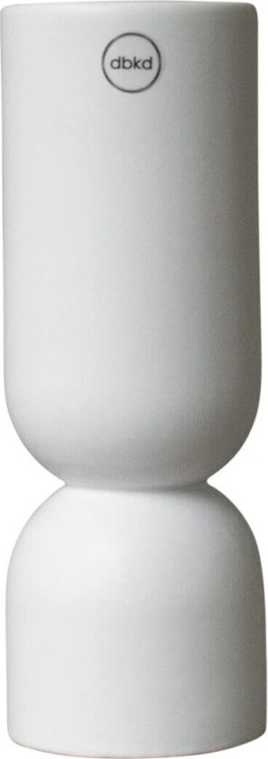 Post vase 23 cm White