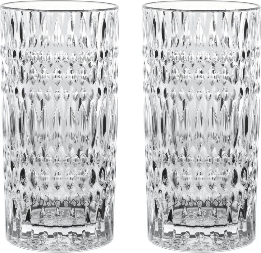 Ethno Barista Latte glass 43,4 cl 2-pakning Clear