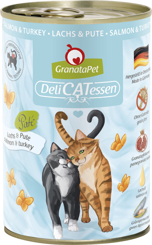 Økonomipakke GranataPet DeliCatessen 24 x 400 g - Laks og kalkun