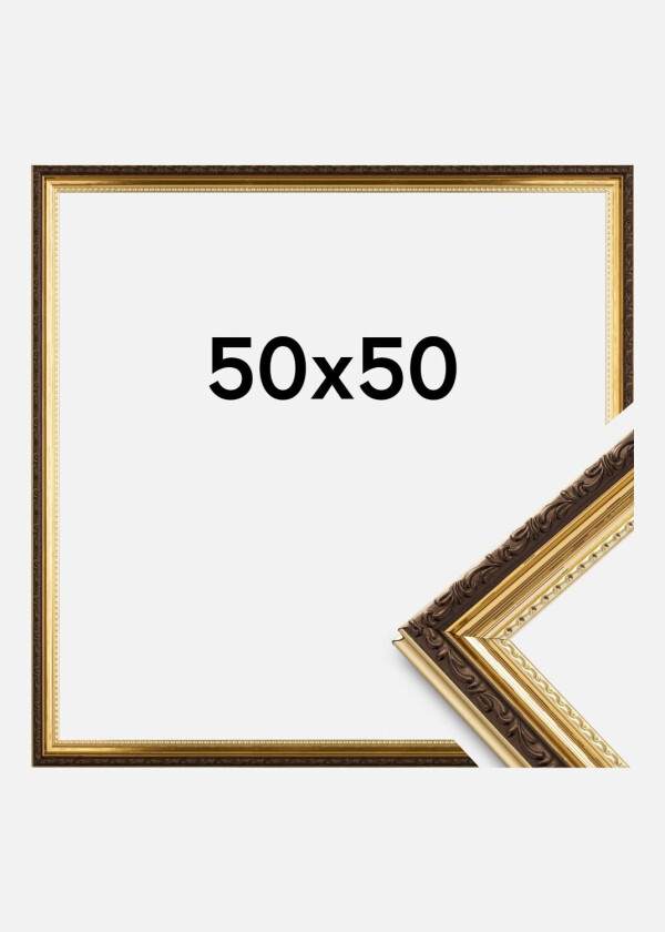 Ramme Abisko Akrylglass Gull 50x50 Cm