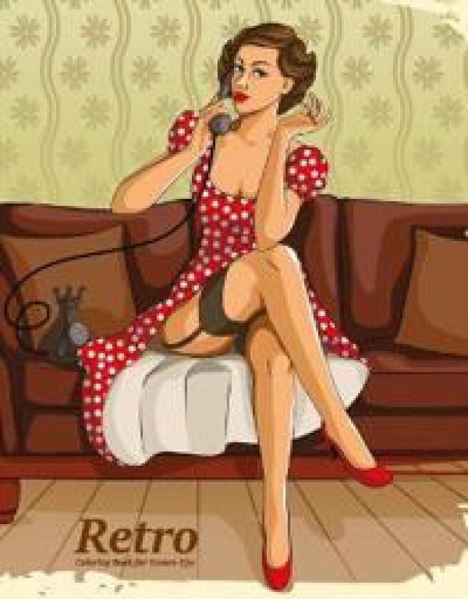 Retro Coloring Book for Grown-Ups 1