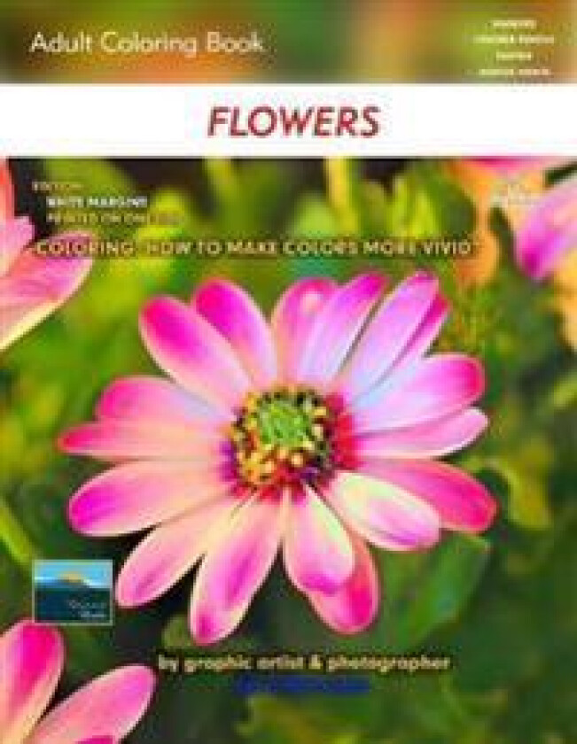 Adult Coloring Book Flowers