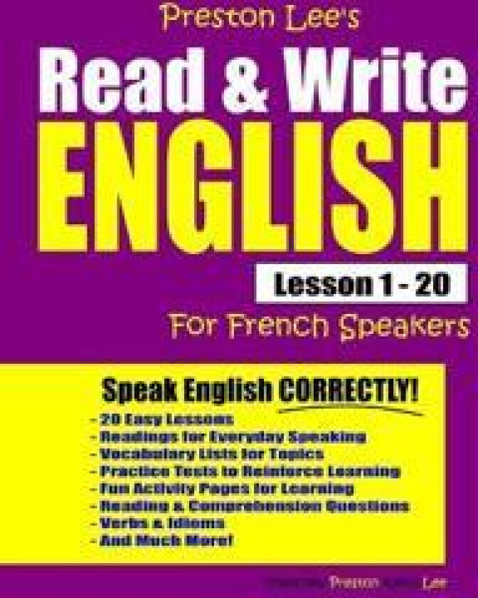 Preston Lee's Read & Write English Lesson 1 - 20 For French Speakers