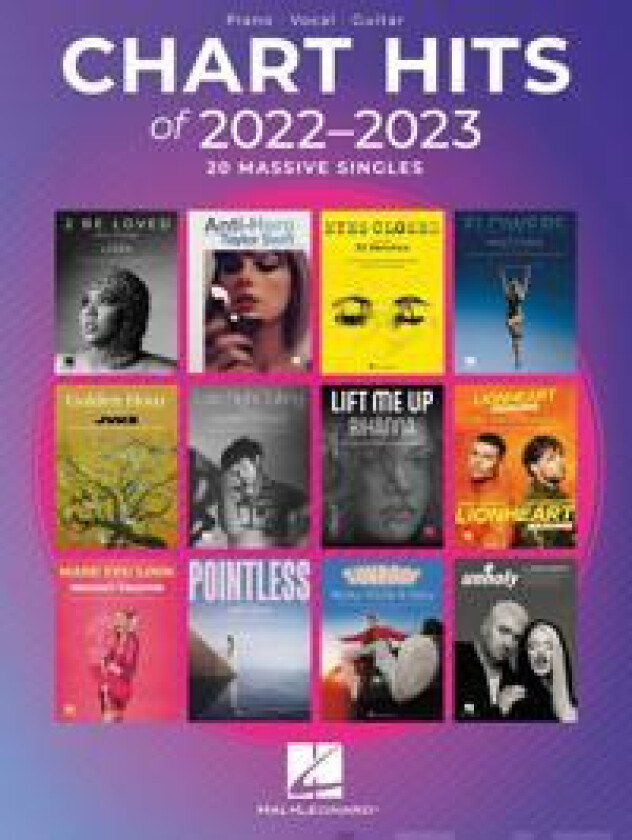 Chart Hits of 2022-2023 - PIANO, VOCAL, GUITAR