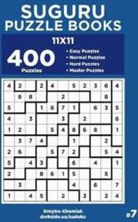 Suguru Puzzle Books - 400 Easy to Master Puzzles 11x11 (Volume 7)