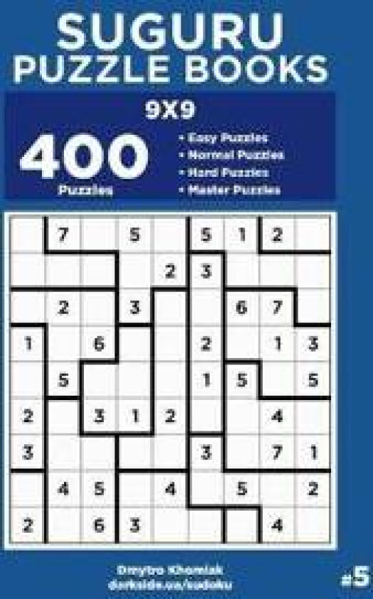 Suguru Puzzle Books - 400 Easy to Master Puzzles 9x9 (Volume 5)