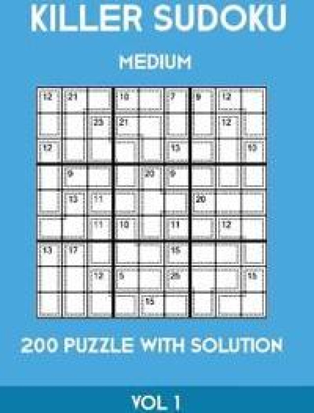 Killer Sudoku Medium 200 Puzzle WIth Solution Vol 1