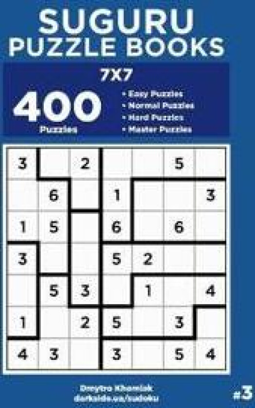 Suguru Puzzle Books - 400 Easy to Master Puzzles 7x7 (Volume 3)