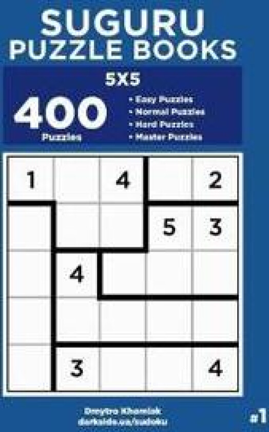 Suguru Puzzle Books - 400 Easy to Master Puzzles 5x5 (Volume 1)