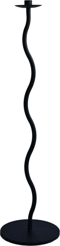 Curved lysestake 85 cm Svart