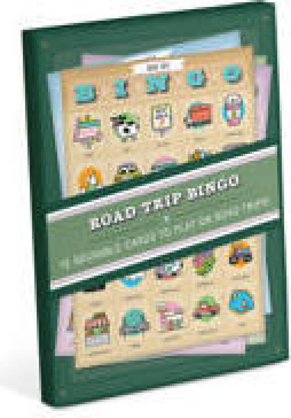 Roadtrip Bingo, 12 Reusable Cards for Road Trips