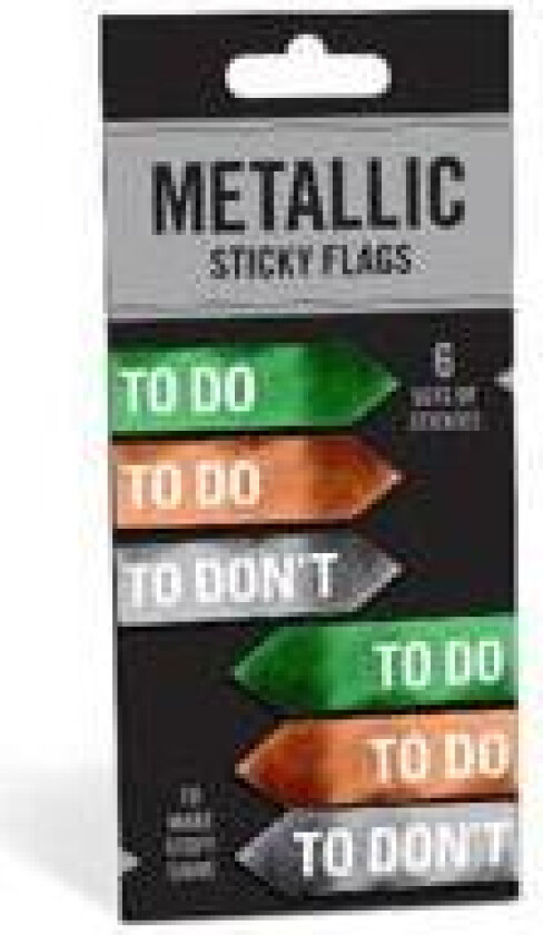 To Do / To Don't No Metallic Sticky Flags