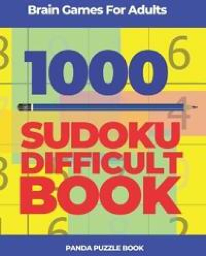 Brain Games For Adults -1000 Sudoku Difficult Book