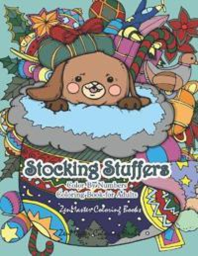 Stocking Stuffers Color By Numbers Coloring Book for Adults
