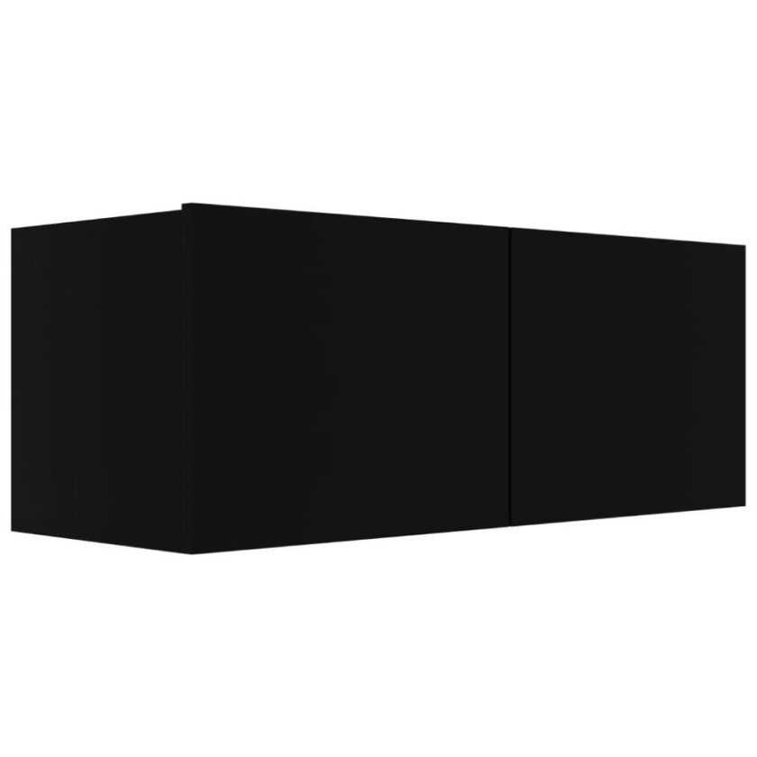 Bilde av TV-benk svart 80x30x30 cm sponplate