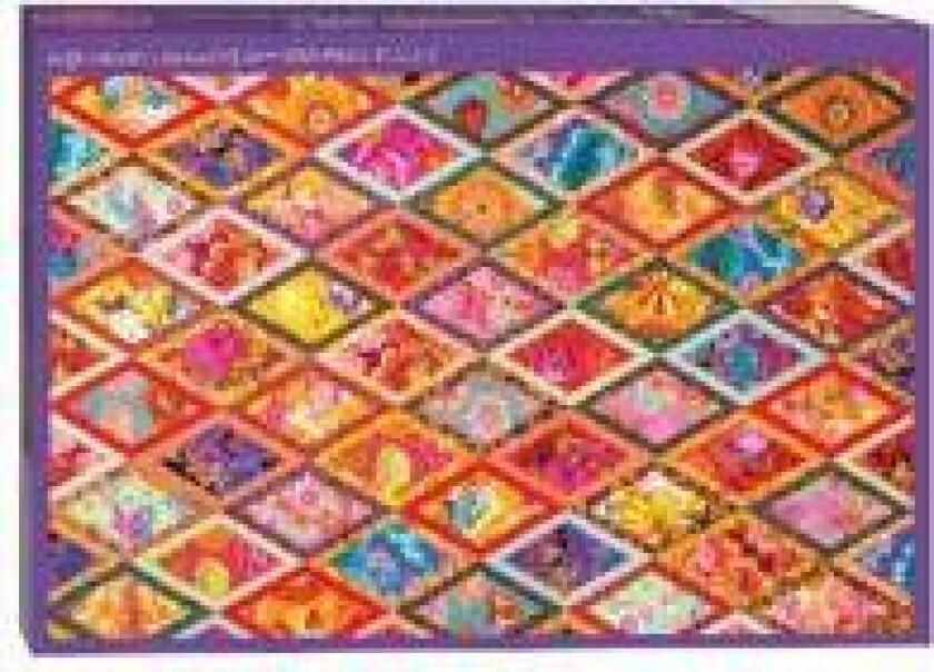 Kaffe Fassett's Diamond Quilt Jigsaw Puzzle for Adults