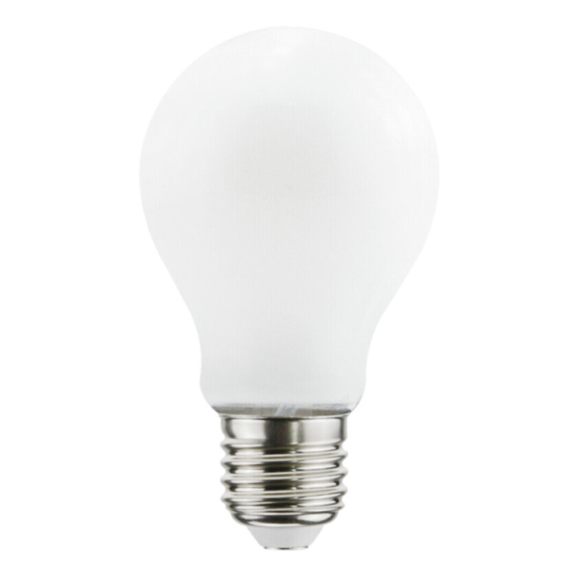 Filament LED normal lyspære opal, dimbar E27, 9W